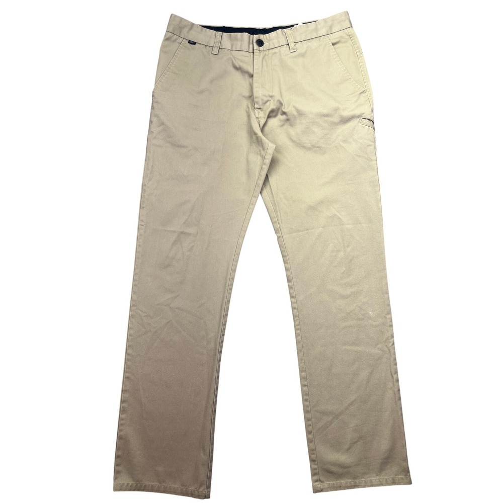 Fox Throttle Regular Tapered Chino Pants Work Utility Casual Mens‎ Sz 34 Grunge